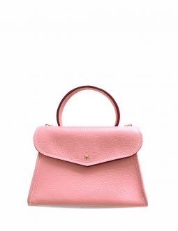 'Chantilly' Sac à main Cuir Nappa Rose Poudré & Or