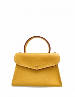 'Chantilly' Sac à main Cuir Nappa Miel & Or