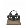 'Chantilly Le chat ' Sac à main Cuir Nappa Tourterelle