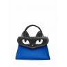 'Chantilly Le chat ' Sac à main Cuir Nappa Cyan