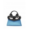 'Chantilly Le chat ' Sac à main Cuir Nappa Azur