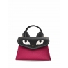 'Chantilly Le chat ' Sac à main Cuir Nappa Fuchsia