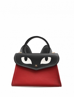 'Chantilly Le chat ' Sac à main Cuir Nappa Écrevisse