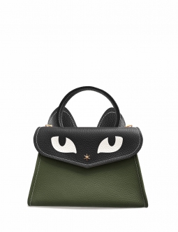 'Chantilly Le chat ' Sac à main Cuir Nappa Taiga