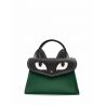 'Chantilly Le chat ' Sac à main Cuir Nappa Vert Pin