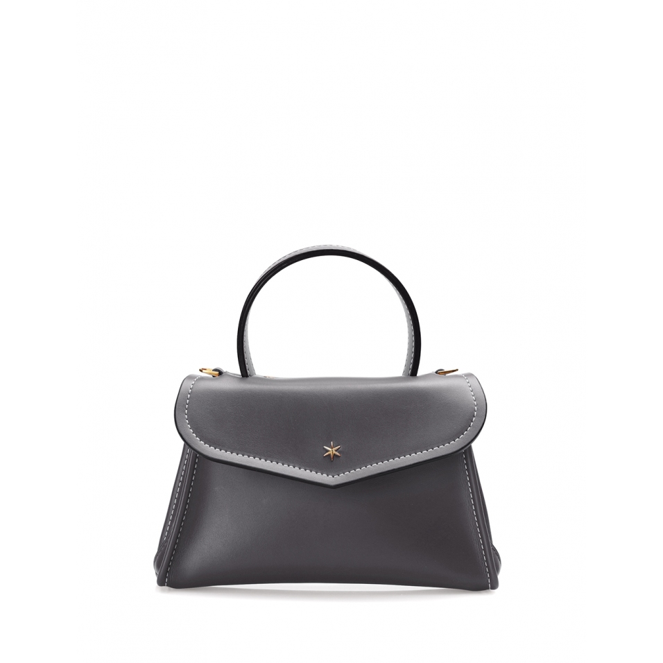 'Chantilly Soie' Sac à main Cuir Volcan & Or