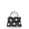 'Chantilly Pois' Nappa Leather handbag Black & Gold