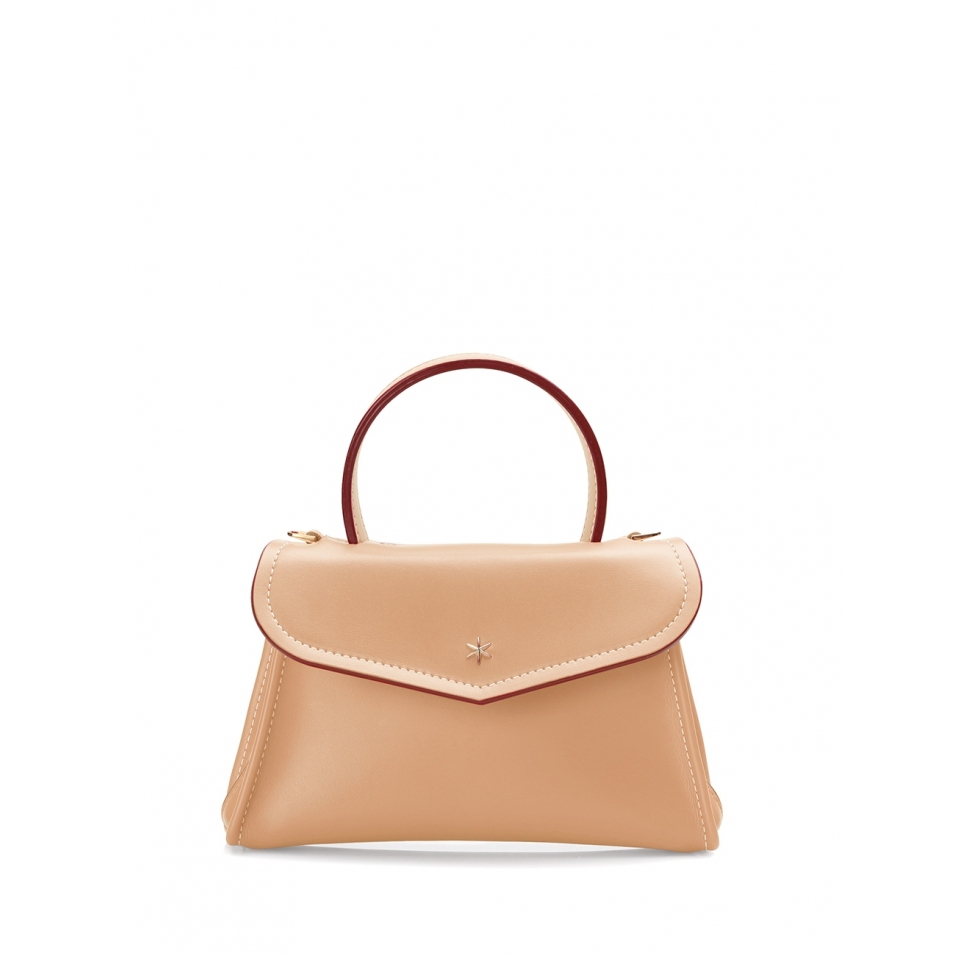'Chantilly Soie' Sac à main Cuir Dijon & Or