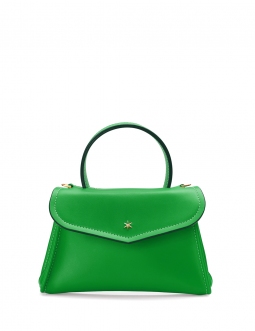 'Chantilly Soie' Sac à main Cuir Lagon & Or