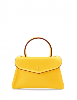 'Chantilly Soie' Sac à main Cuir Miel & Or