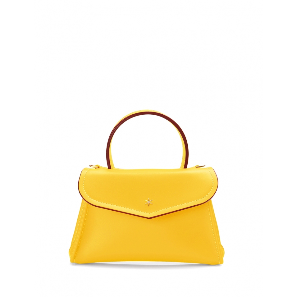 'Chantilly Soie' Sac à main Cuir Miel & Or
