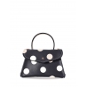 'Chantilly Soie Pois' Sac à main Cuir Dark grey & Gold