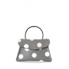 'Chantilly Soie Pois' Sac à main Cuir Tourterelle & Or