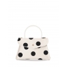 'Chantilly Soie Pois' Sac à main Cuir Crème, Ébène & Or