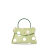 'Chantilly Soie Pois' Sac à main Cuir Asperge & Or