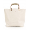 'Batignolles' Sac Cabas Cuir Nappa  Crème et Or