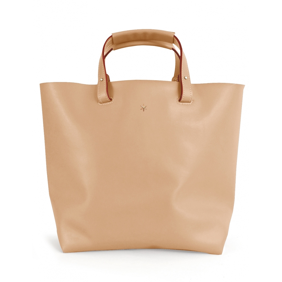 'Batignolles' Sac Cabas Cuir Nappa Dijon et Or