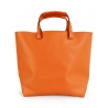 'Batignolles' Sac Cabas Cuir Nappa Orange et Or