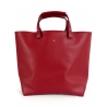 'Batignolles' Sac Cabas Cuir Nappa Bordeaux et Or