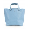'Batignolles' Sac Cabas Cuir Nappa Azur et Or
