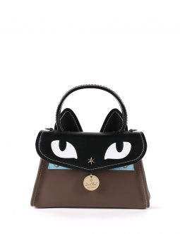 'Chantilly Le chat Premier' Sac à main Cuir Grizzli