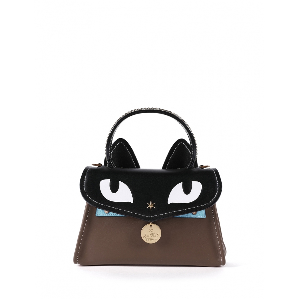 'Chantilly Le chat Premier' Sac à main Cuir Grizzli