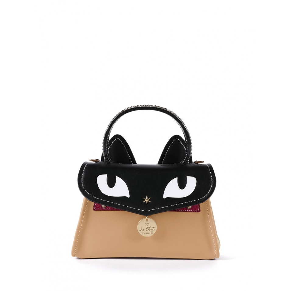 'Chantilly Le chat Premier' Sac à main Cuir Dijon