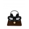 'Chantilly Le chat Premier' Sac à main Cuir Chocolat