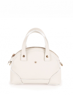 'Plaisance' Sac à main Cuir Nappa  Crème & Or
