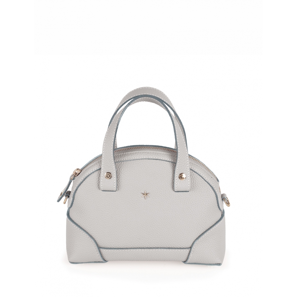 'Plaisance' Sac à main Cuir Nappa  Perle & Or