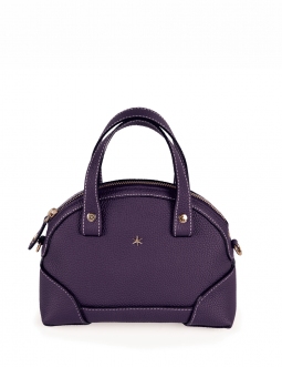 'Plaisance' Sac à main Cuir Nappa Cassis & Or