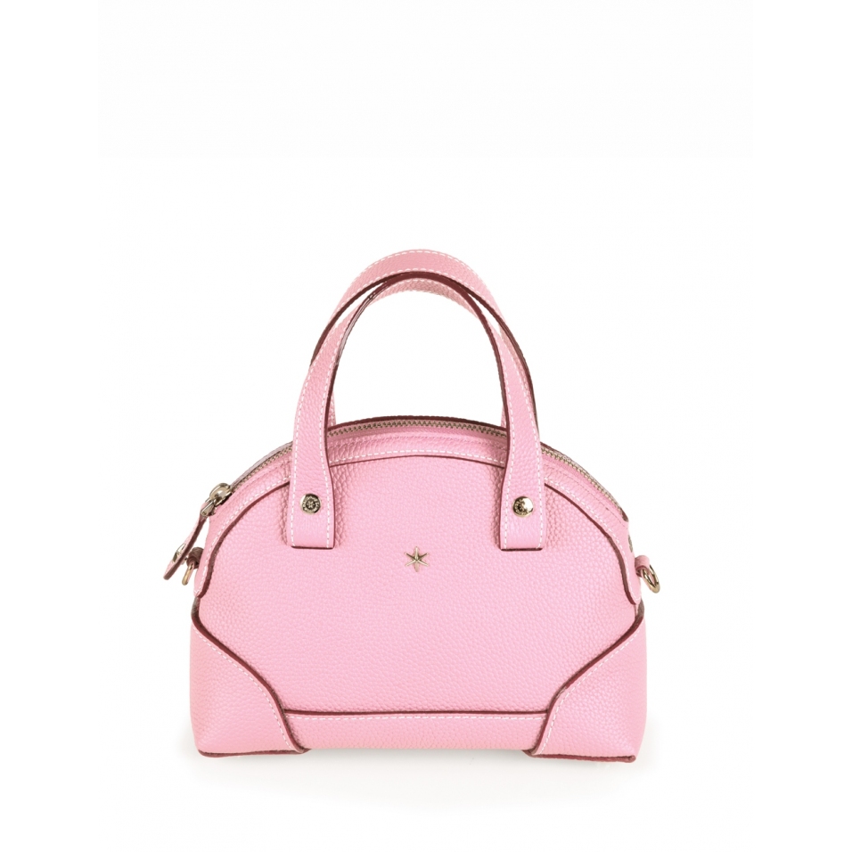 'Plaisance' Sac à main Cuir Nappa Poudré & Or