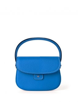 'Figaro' Sac à main Cuir Nappa Cyan & Or
