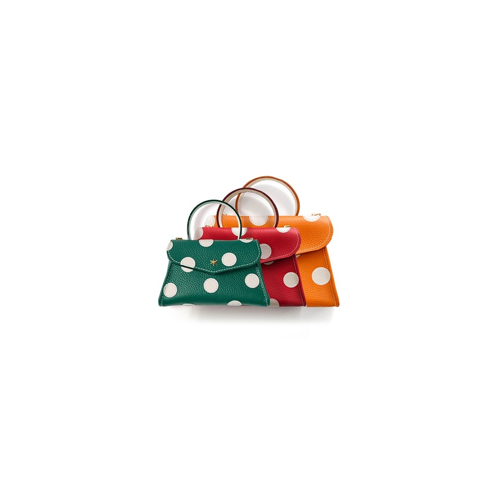 'Chantilly Pois' Sac à main Cuir Nappa Tailles