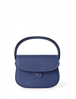 'Figaro' Sac à main Cuir Nappa Marine & Or