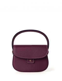 'Figaro' Sac à main Cuir Nappa Cassis & Or