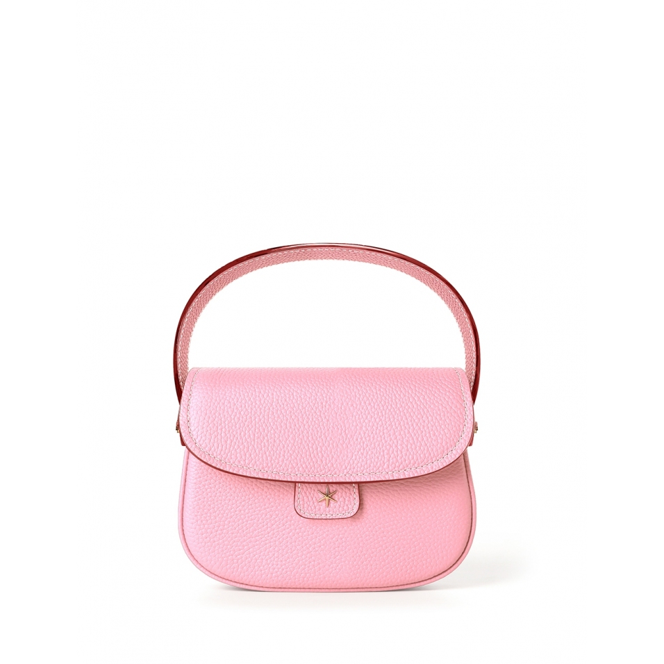 'Figaro' Sac à main Cuir Nappa Poudré & Or