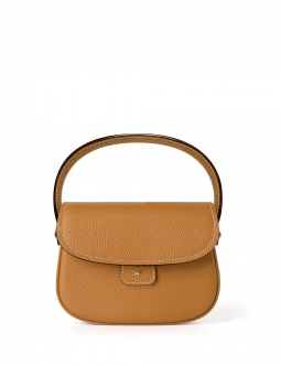 'Figaro' Sac à main Cuir Nappa Cognac & Or