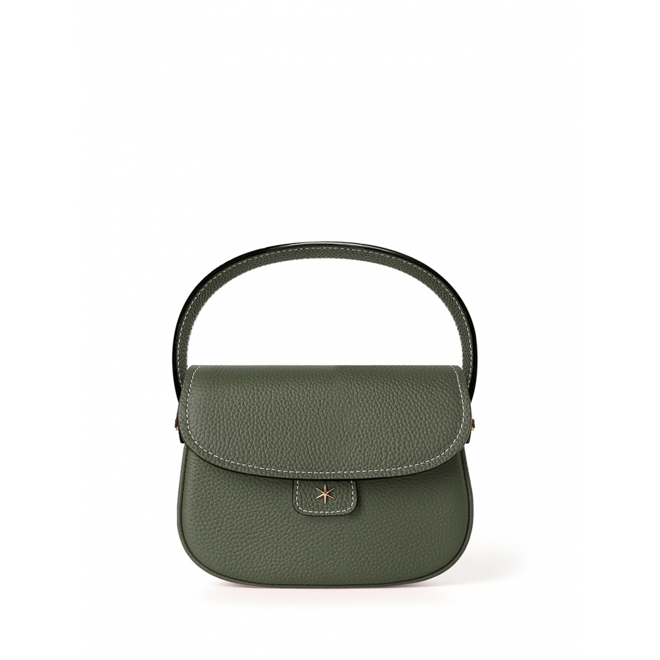 'Figaro' Sac à main Cuir Nappa Taiga & Or
