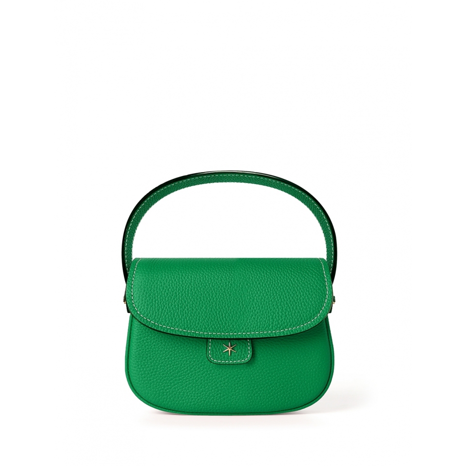 'Figaro' Sac à main Cuir Nappa Lagon & Or