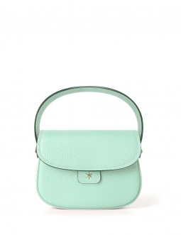 'Figaro' Sac à main Cuir Nappa Opaline & Or