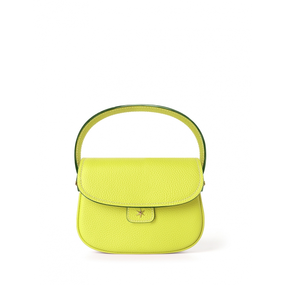 'Figaro' Sac à main Cuir Nappa Paille & Or