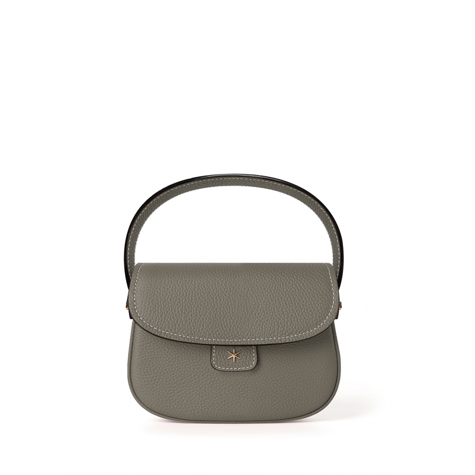 'Figaro' Sac à main Cuir Nappa Éléphant & Or