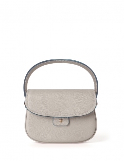 'Figaro' Sac à main Cuir Nappa Perle & Or