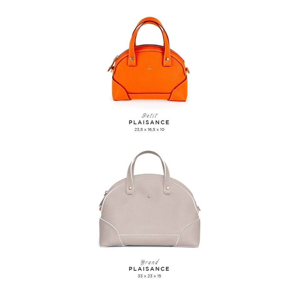 'Plaisance' Sac à main Cuir Nappa Petit et Grand