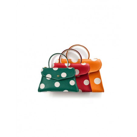 'Chantilly Pois' Nappa Leather handbag sizes options