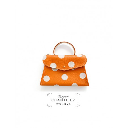 'Chantilly Pois' Sac à main Cuir Nappa Tailles
