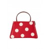 'Chantilly Pois' Nappa Leather handbag Red & Gold
