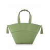 'Galet' Sac à main Cuir Asperge & Or