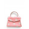 'Chantilly Pois' Nappa Leather handbag Light Pink & Gold